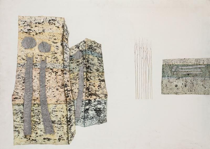 Giro TAKAO [japonais] (1903-1968)
Passant sous la porte du verger Technique mixte sur toile. Signée en bas à droite. 65 x 90 cm Provenance: Galerie Jacques Massol.