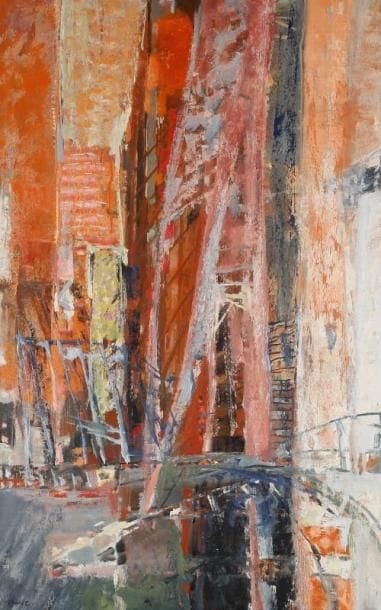 François Xavier FAGNIEZ (né en 1936)
Water tower (John Hancok Center) Huile sur toile. Signée en bas à gauche. 92 x 60 cm