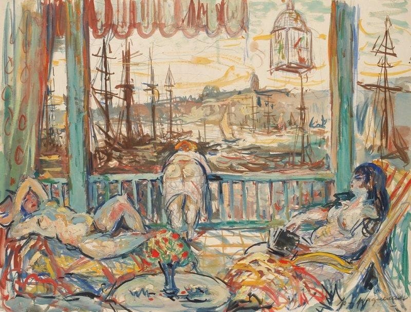* Paul PAQUEREAU (1871-1950)
Portraits, nus, paysages et études diverses Ensemble d'environ 77 dessins, 24 gouaches ou aquarelles, 4 techniques mixtes sur papier et 2 huiles sur papier. La plupart signés. Paul Paquereau peintre et décorateur de théâtre et ami de Friesz avec lequel il a exposé.