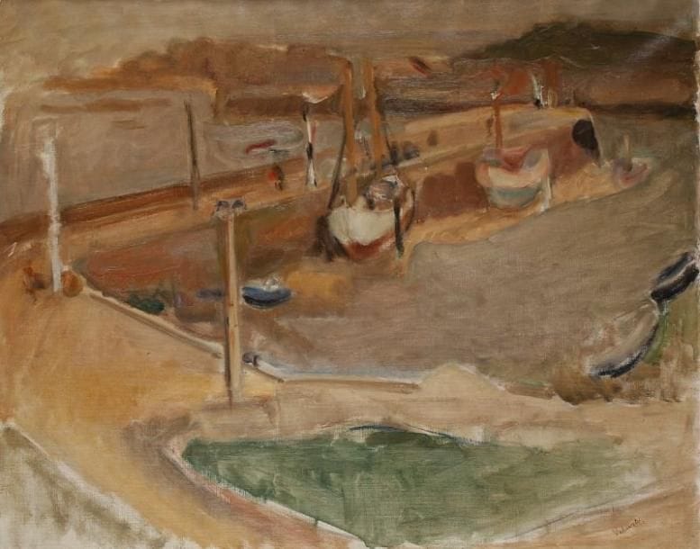 Lazare VOLOVICK (1902-1977)
Le port Huile sur toile. Signée en bas à droite. 65 x 81 cm.