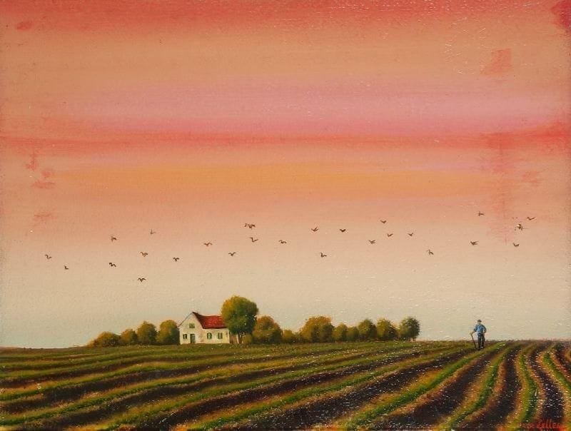 Fred ZELLER (né en 1912)
L'automne, 1959 Huile sur toile. Signée en bas à droite. 50 x 65 cm.