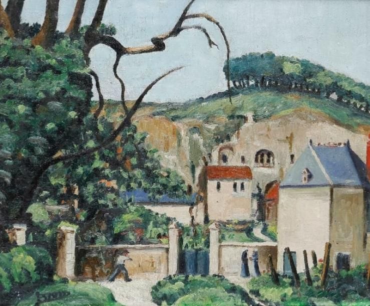 * Ferdinand DESNOS (1901-1958)
Le Vauvert, Touraine Huile sur toile. Signée en bas vers la gauche. 32 x 38 cm. Exposition: Galerie Pro Arte Kasper, Morges, 4 octobre - 6 novembre 2003.
