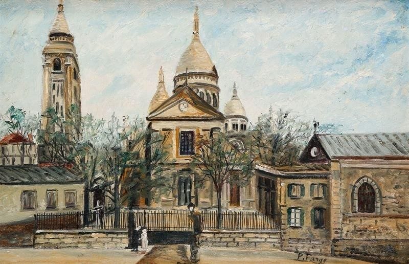 Pierre FARGE (1878-1947)
Saint Pierre de Montmartre Huile sur toile. Signée en bas vers la droite. (restaurations). 43 x 65 cm.