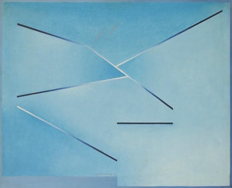Juhana BLOMSTEDT (1937-2010)
Croix célèbre, 1968-69
Huile sur toile.
Signée et datée en bas vers la gauche.
Signée, datée et titrée au dos.
(Petit accident).
50 x 61 cm
Provenance : 
Galerie Daniel Gervis, Paris (étiquette au dos).