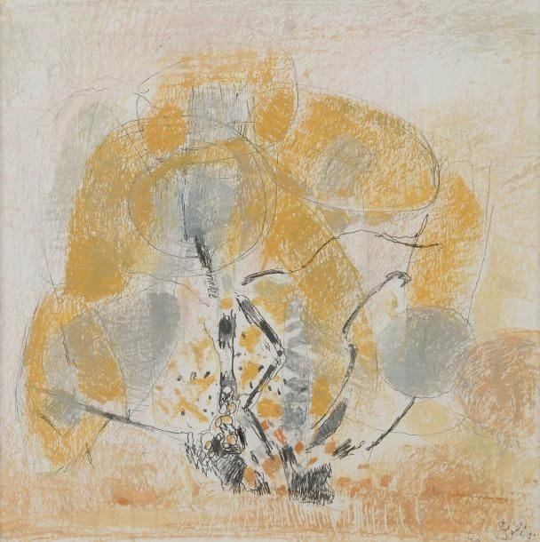 Gustav BOLIN [franco-suédois] (1920-1999)
Arbres, 1992
Gouache et encre.
Signée et datée en bas à droite.
40 x 40 cm