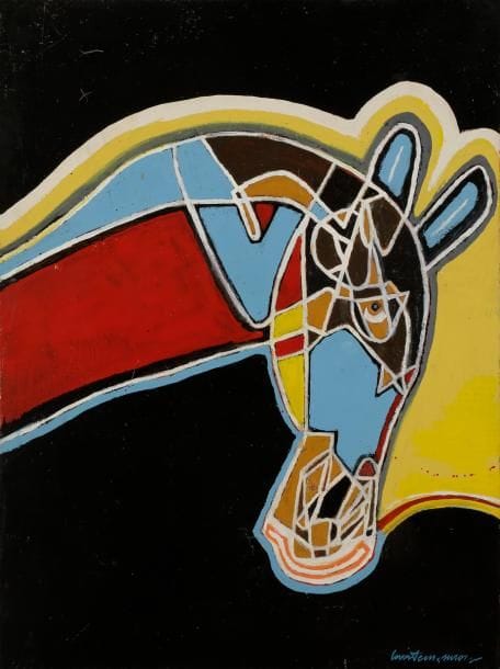 Pierre COURTENS (1921-2004)
Cheval
Huile sur toile.
Signée en bas à droite.
81 x 60 cm