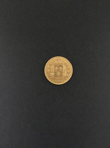 Une pièce de 40 francs en or. 
Louis XVIII. 1816 Q

Frais acheteur : 8% HT