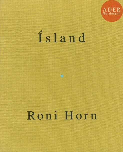 HORN, RONI (1955)
8 numéros en 9 volumes dont 6 signés. 
Island. To Place. 1990-2006. 
1 - Bluff Life. 
Peter Blum Édition, New York, 1990. 1150 ex. 
3 - Lava. 
Distributed Art Publishers, New York, 1992. 750 ex. Signé.
4 - Pooling Waters. (Vol. 1). 
Verlag der Buchhandlung Walther König, Köln, 1994. 1000 ex. Signé.
5 - Verne’s Journey. 
Verlag der Buchhandlung Walther König, Köln, 1995. 1000 ex. Signé. 
6 - Haraldsdottir. (Part 1). 
Ginny Williams Publisher, 1996. 1100 ex. Signé.
7 - Artic Circles. 
Ginny Williams Publisher, 1998. 1650 ex. Signé.
8 - Becoming a Landscape. 
Ginny Williams Publisher, 2001. 2 vol. 900 ex.
9 - Doubt Box. 
Steidl, Göttingen, 2006. 1000 ex. Signé.
In-4 (26,5 x 21 cm). Éditions originales. Couvertures rigides pleine toile et deux avec leurs emboîtages d’éditeurs.
