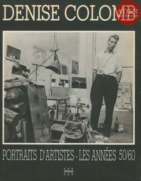 COLOMB, DENISE (1902-2004)
Portraits d’artistes - Les années 50/60.
Éditions 666, Paris, 1986.
In-4 (35,5 x 28 cm). Édition originale dédicacée et signée par Denise Colomb. 49 photographies imprimées en héliogravure. Cartonnage d’éditeur en tissu gris sous jaquette illustrée.