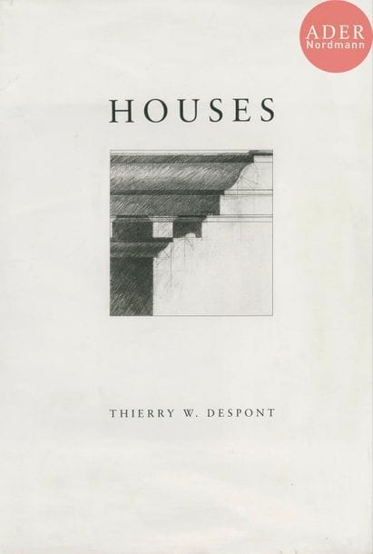 DESPONT, THIERRY W. 
Houses. 
Thierry W. Despont, New York, 1990. 
In-folio (42 x 31 cm). Édition originale. Couverture rigide sous jaquette illustrée, 199 pp. Édition à 1000 ex.
