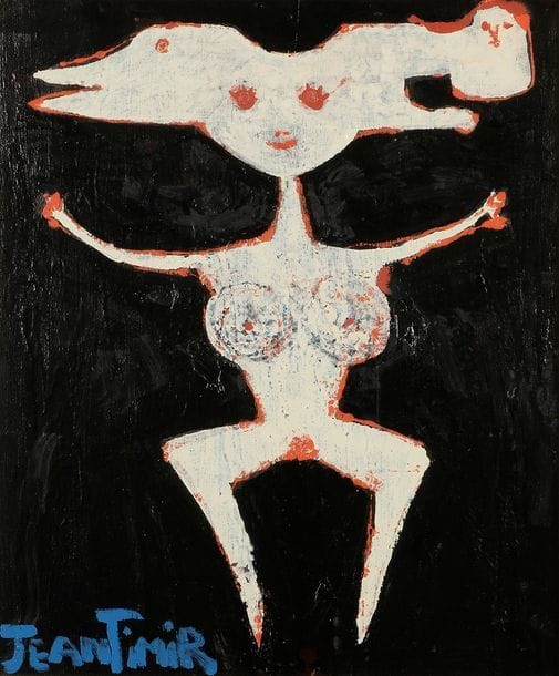 Jeantimir KCHAOUDOFF (né en 1941)
Personnage
Acrylique sur toile.
Signée en bas à gauche.
73 x 60 cm