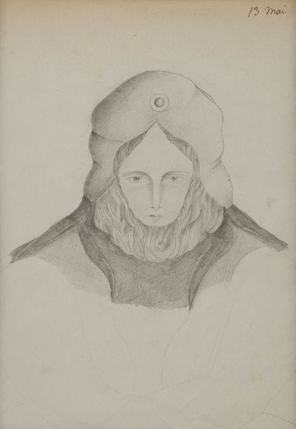 MADAME FAVRE (Active au XIXe siècle)
Portrait d’homme, vers 1858-60
Mine de plomb.
Annoté «13 mai» en haut à droite.
23 x 16.5 cm