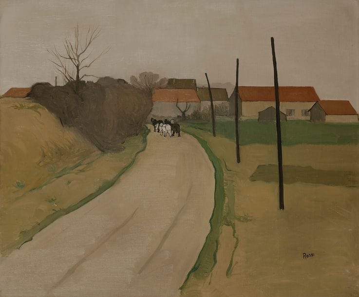 Joseph ROSSI (1892-1930)
L’Entrée du village
Huile sur toile.
Signée en bas à droite.
54 x 65 cm