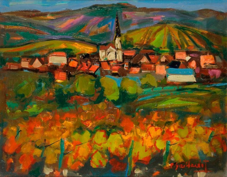 Pierre GAILLARDOT (1910-1992)
Paysage icaunais
Huile sur toile.
Signée en bas à droite.
65 x 81 cm