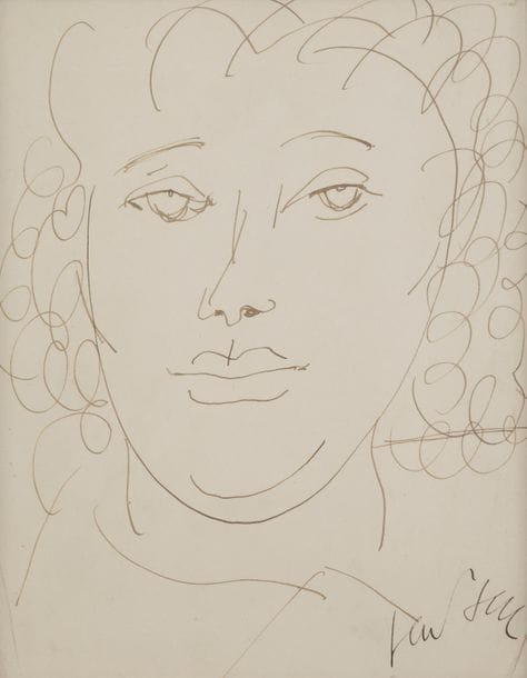 GEN-PAUL (1895-1975)
Portrait de femme, vers 1930
Encre.
Signée en bas à droite.
26 x 21 cm

Nous remercions Monsieur Julien Roussard d'avoir confirmé l'authenticité de cette œuvre.