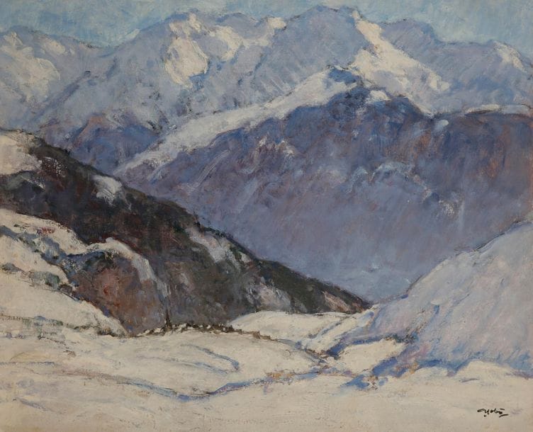 Georges GOBO (1876-1958)
Huez
Huile sur carton.
Signée en bas à droite.
33 x 41 cm