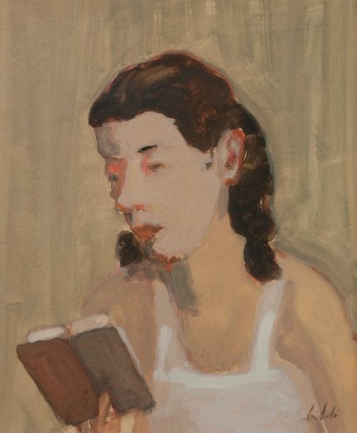 Ossip LUBITCH (1896-1990)
Femme lisant
Gouache.
Signée en bas à droite.
40 x 34 cm