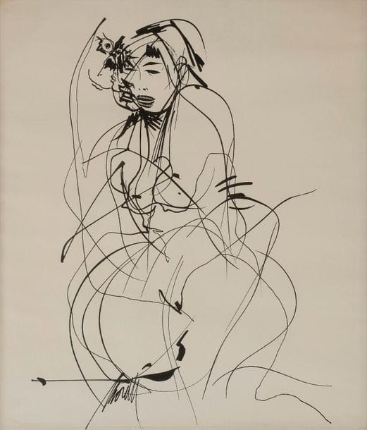 Raymond MORETTI (né en 1931)
Étude de femme
Encre de Chine.
Signé en bas à gauche.
46 x 38 cm