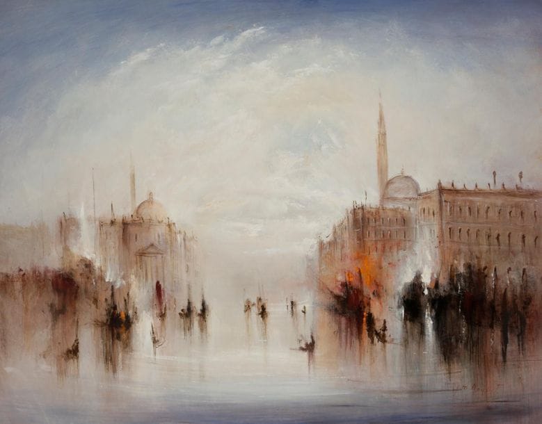 Jean-Michel NOQUET (1950-2015)
Venise
Huile sur panneau.
Signée en bas à droite.
73 x 92 cm
