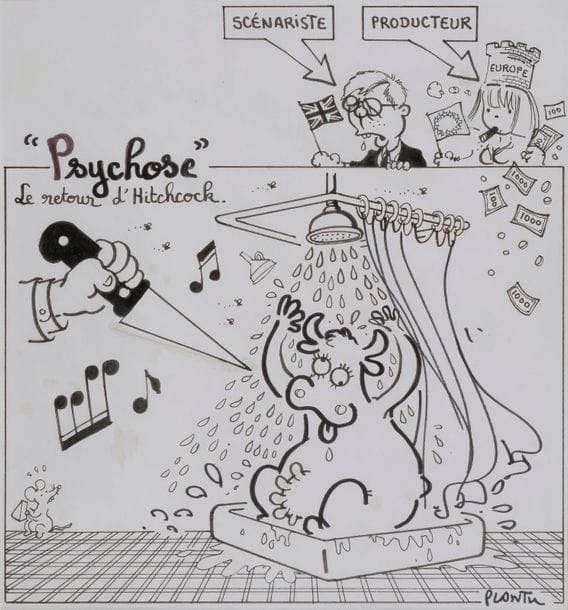 Jean Plantureux dit PLANTU (né en 1952)
La Crise de la vache folle, la Grande Bretagne et l'Europe.
Encre noire.
Signée en bas à droite.
22 x 19.5 cm