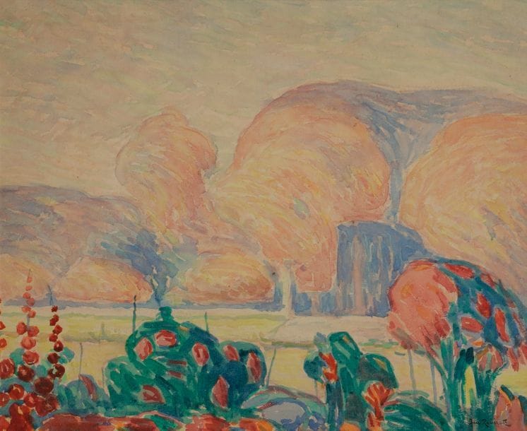 Jan RUBCZAK (1884-1942)
Paysage fauve
Aquarelle.
Signée en bas à droite.
29,5 x 35,5 cm