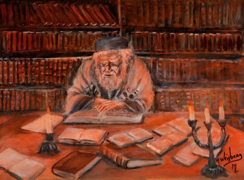 Richard WEISBERG Né en 1958
L'Erudit
Huile sur panneau.
Signée en bas à droite.
24 x 33 cm