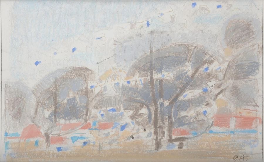 Gustav BOLIN [franco-suédois] (1920-1999)
Antibes
Pastel gras.
Monogrammé en bas à droite.
27 x 43 cm