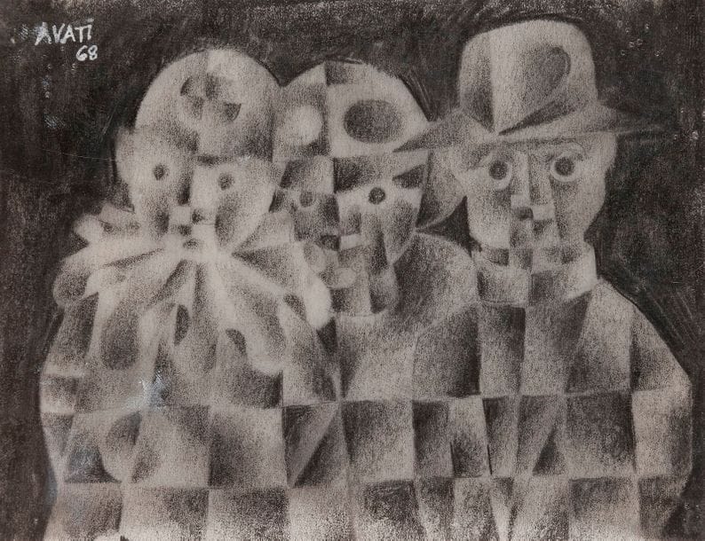 Mario AVATI (1921-2009)
Cartes de vœux (Polichinelle - Nature morte - Personnages)
3 dessins à l'encre ou à la mine de plomb.
Signés et datés.
18 x 11 cm - 9 x 11 cm - 9,5 x 13 cm