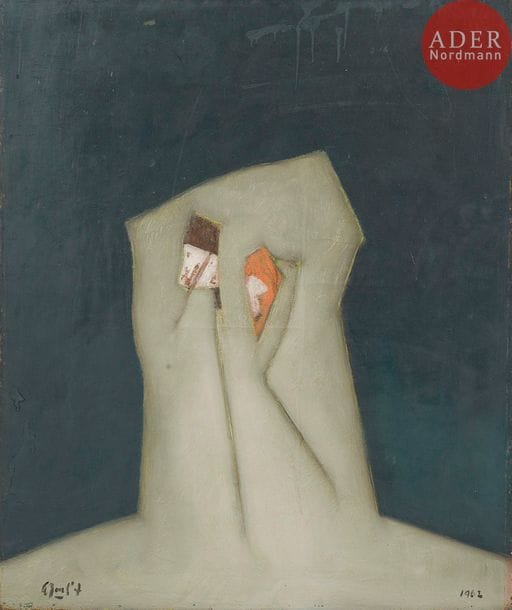 Jean-Pierre LE BOUL'CH (1940-2001)
Sans titre, 1962
Huile sur toile.
Signée en bas à gauche et datée à droite.
55 x 46 cm

Exposition :
Galerie des Jeunes, Paris, 1963.