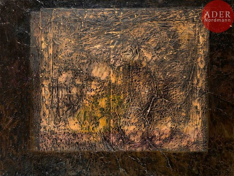 Jean-Pierre LE BOUL'CH (1940-2001)
Sans titre, 1985-89
Huile et collage sur toile.
Signée et datée au dos.
97 x 130 cm

Expositions :
- Galerie Agora, Marseille, 1991.
- Galerie Nicole Buck, Strasbourg, 1991