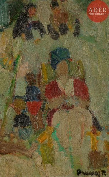 Pierre PRUVOST (1921-2008)

Famille au Crotoy, 1945
Huile sur toile.
Signée en bas à droite.
22 x 14 cm