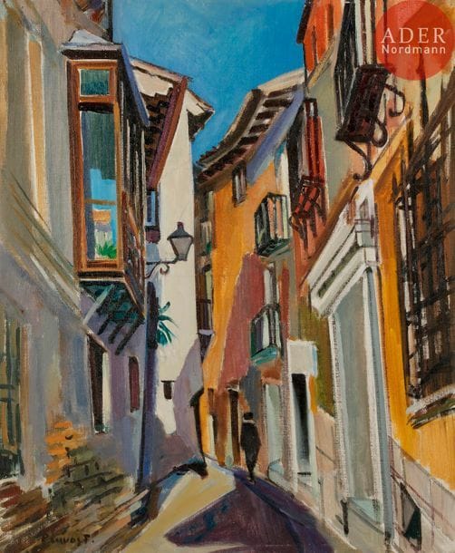Pierre PRUVOST (1921-2008)

Rue à Tolède, 1960
Huile sur toile.
Signée en bas à gauche.
73 x 60 cm