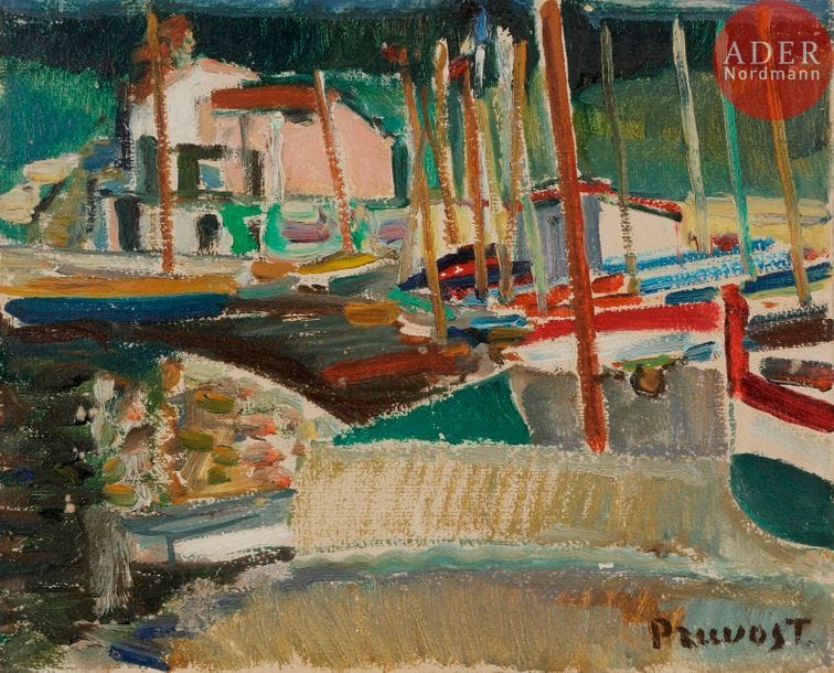 Pierre PRUVOST (1921-2008)

Antibes, la Salis
Huile sur carton.
Signée en bas à droite.
22 x 27 cm