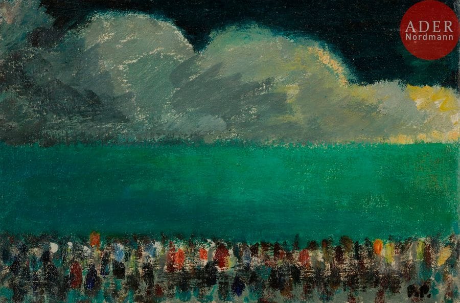 Pierre PRUVOST (1921-2008)

Antibes, fête de nuit sur la mer
Huile sur toile.
Monogrammée en bas à droite.
16 x 24 cm