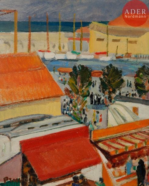 Pierre PRUVOST (1921-2008)

Antibes, la Fête foraine au port, 1965
Huile sur carton.
Signée en bas à gauche.
41 x 33 cm