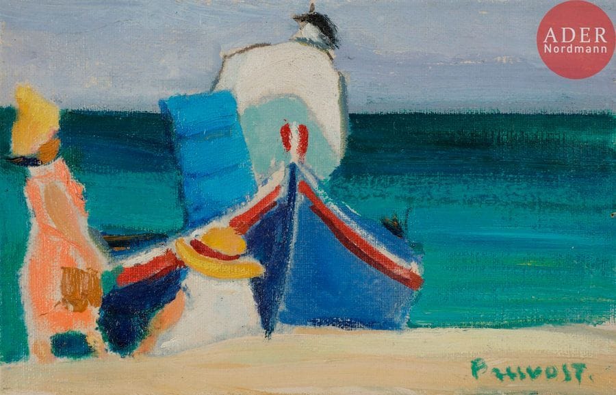 Pierre PRUVOST (1921-2008)

Sur la plage
Huile sur toile.
Signée en bas à droite.
14 x 22 cm
