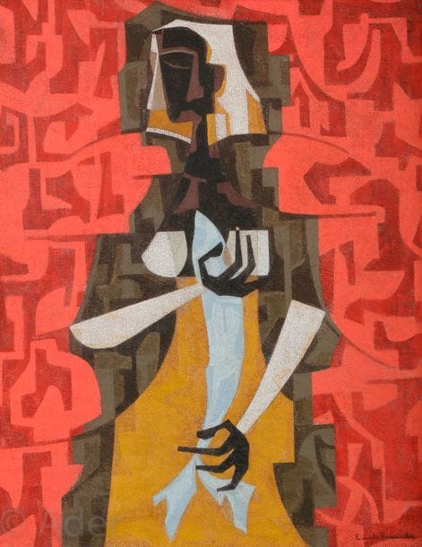 Cundo BERMUDEZ [cubain] (1914-2008)
Femme au poisson
Huile sur toile.
Signée en bas à droite.
71 x 55.5 cm

Provenance :
Collection de Monsieur O., Bruxelles.

Un certificat de Monsieur Cundo Bermudez sera remis à l’acquéreur.