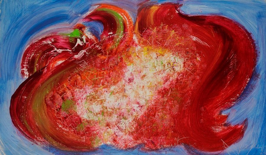 Jean MESSAGIER (1920-1999)
Sac à bruits, 1970
Huile sur toile.
Signée et titrée en pied.
Signée, datée et titrée au dos sur le châssis.
76 x 130 cm

Provenance : 
Collection du docteur Odette Poulain, Paris.