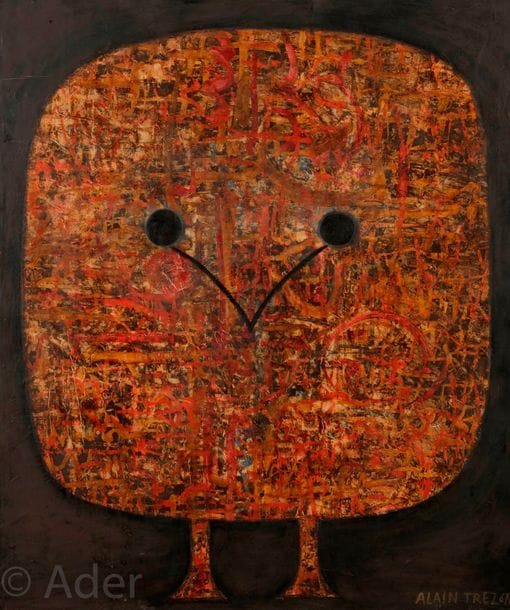 Alain TREZ (né en 1929)
Personnage, 1967
Huile sur toile.
Signée et datée en bas à droite.
73 x 60 cm

Provenance : 
Collection du docteur Odette Poulain, Paris.