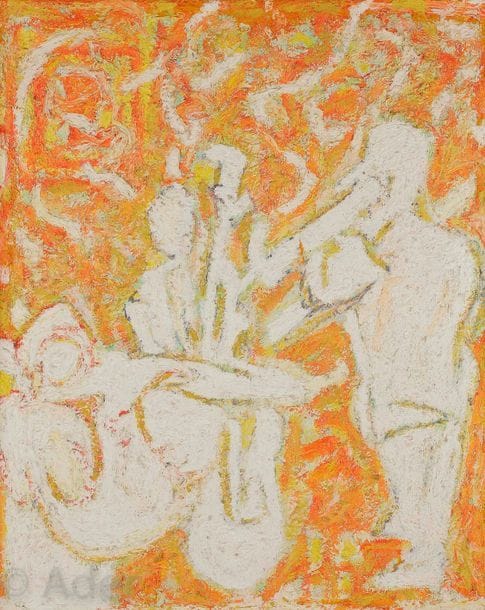 Beauford DELANEY [américain] (1901-1979)
Jazz band, 1965
Huile sur toile.
Signée et datée au dos.
81 x 65 cm

Provenance : 
Collection du professeur Ahmed Bioud, Paris, ami de l’artiste. Par descendance.