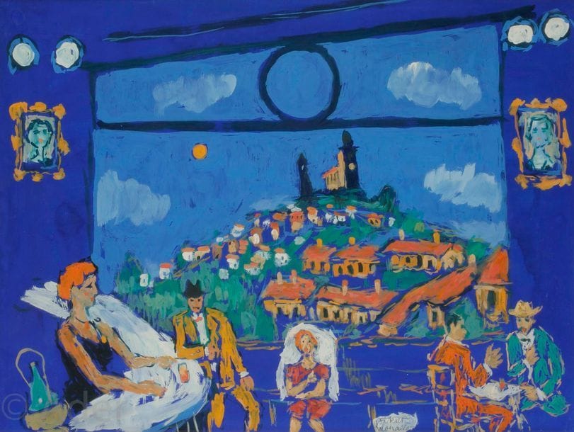 Fikret MOUALLA [turc] (1905-1968)
Reillanne, la chapelle Saint-Denis vue du café Canoni
Gouache.
Signée en bas vers la droite.
48 x 63 cm

L’œuvre figure dans les archives du Comité Fikret Moualla. Un certificat pourra être remis à la charge de l’acquéreur.