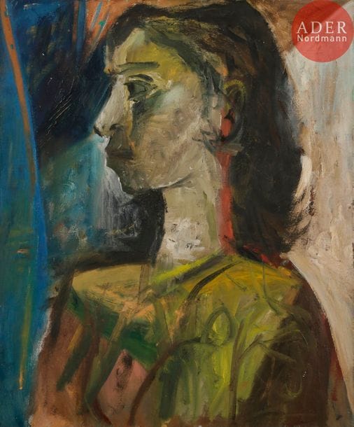 François FRANTA (né en 1930)
Profil de femme
Huile sur toile.
Non signée.
65 x 54 cm

Provenance : 
Galerie Internationale, Nice (tampon au dos sur le châssis).