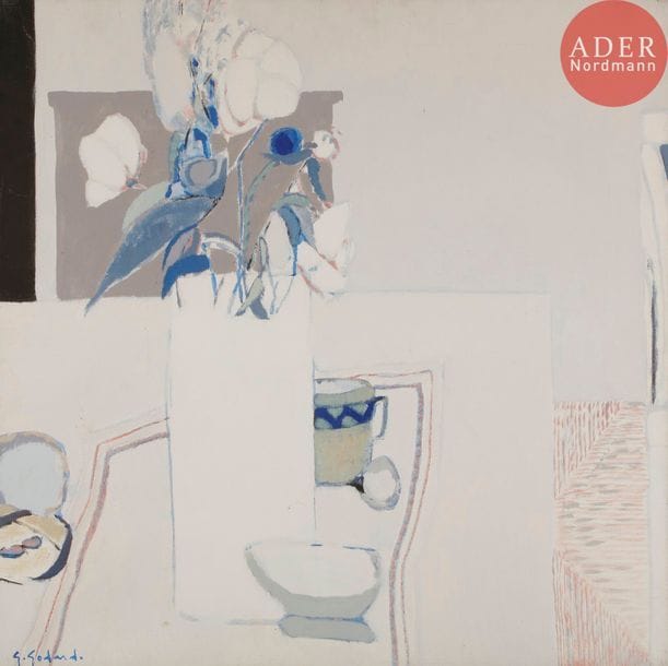 Gabriel GODARD (né en 1933)
Bouquet blanc, 1977
Huile sur toile.
Signée en bas à gauche.
80 x 80 cm
