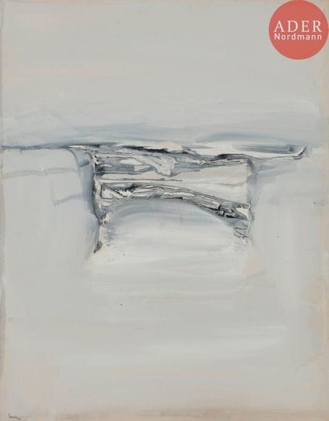 Kim HAMISKY [franco-vietnamien] (né en 1943)
Composition, 1964
Huile sur papier.
Signée et datée en bas à gauche.
50 x 65 cm

Provenance : 
Galerie Jean-Robert Arnaud, Paris.