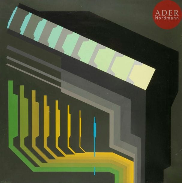 Yves MILLECAMPS (né en 1930)
PL - 7224
Acrylique sur toile.
Signée en bas à gauche.
Signée et titrée au dos sur le châssis.
80 x 80 cm