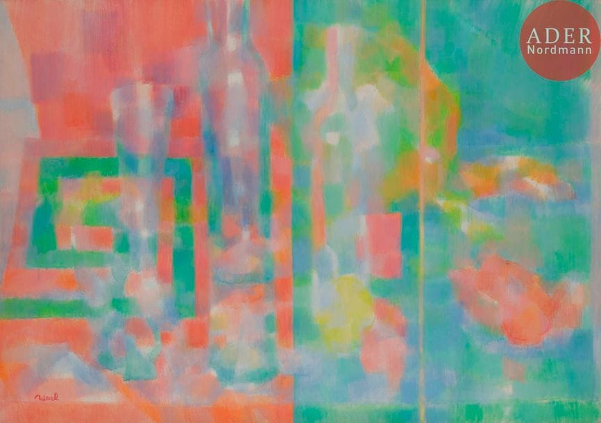 Daniel RAVEL (1915- 2002)
Musique rouge
Huile sur toile.
Signée en bas à gauche.
65 x 92 cm