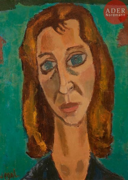 Simon SEGAL (1898-1969)
Portrait de femme
Huile sur toile.
Signée en bas à gauche.
73 x 54 cm