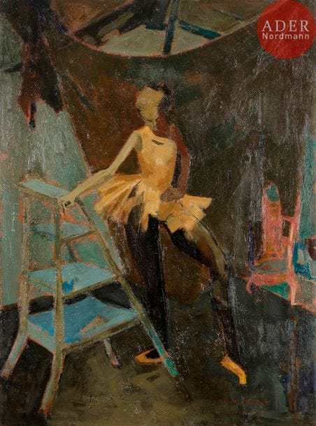 Michel RODDE (1913-2009)
Ballerine
Huile sur toile.
Signée en bas à droite.
81 x 60 cm