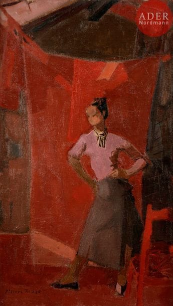 Michel RODDE (1913-2009)
La Chinoise
Huile sur toile.
Signée en bas à droite.
68 x 41 cm