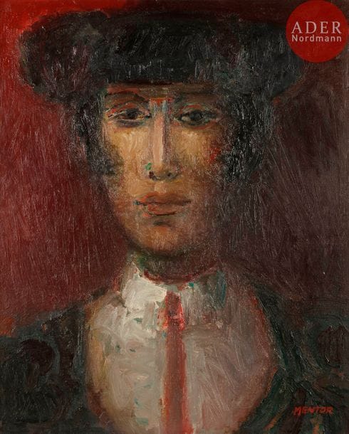 Blasco MENTOR (1918-2003)
Le Torero
Huile sur toile.
Signée en bas à droite.
61 x 50 cm